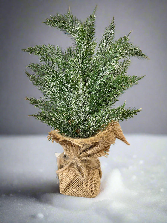 Christmas Tree in Burlap