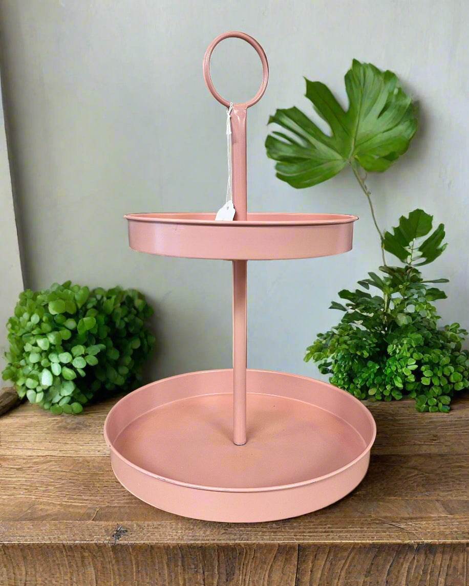 Tiered Tray-Pink