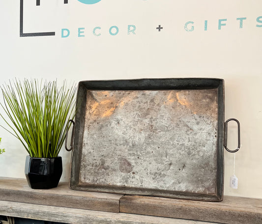 Rectangular Large Metal Tray