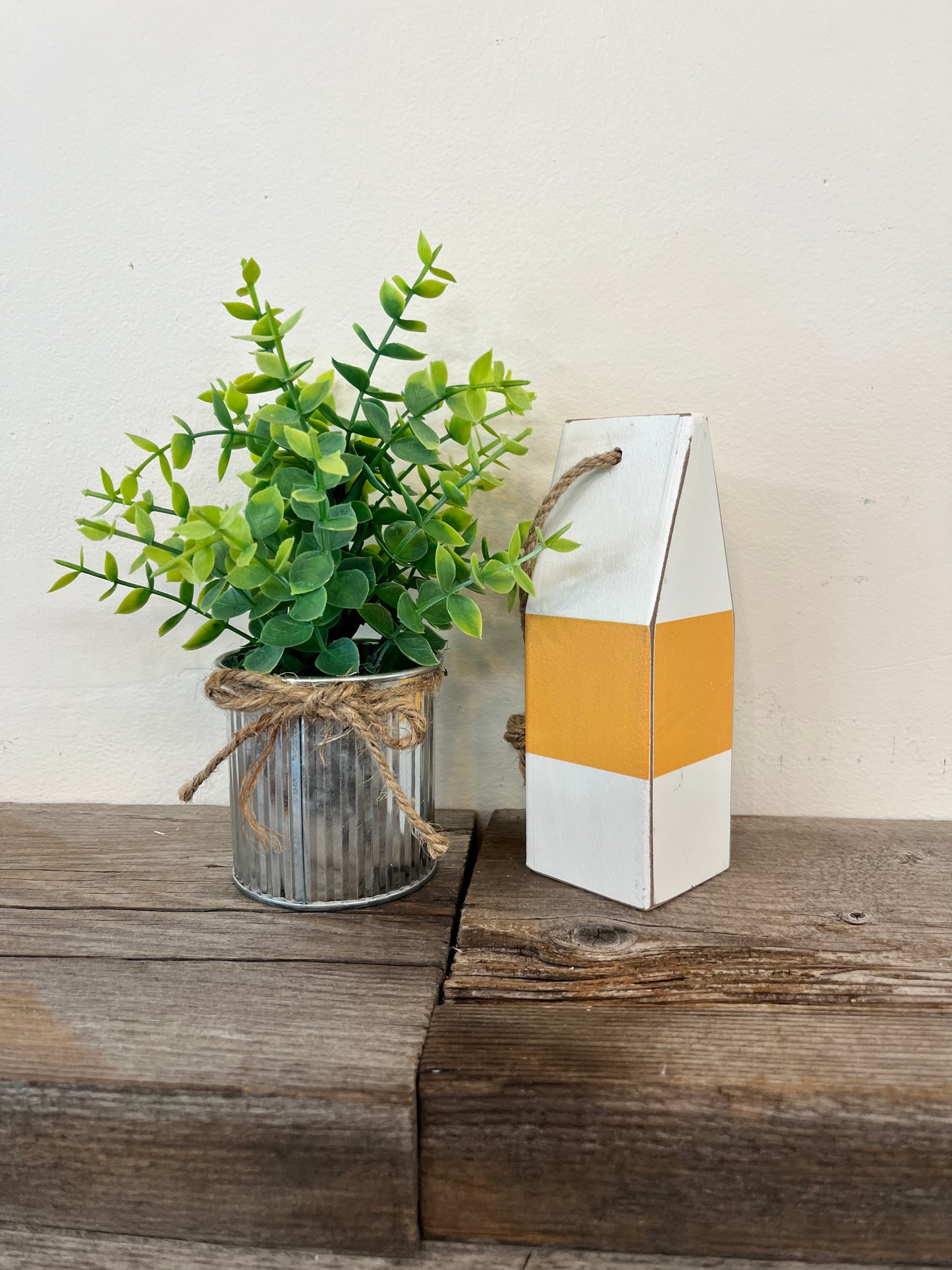 Wooden Buoy Yellow (Small)