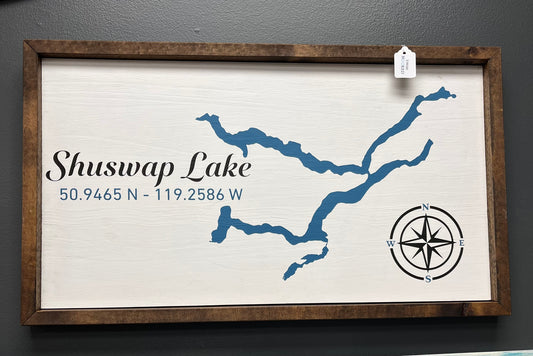 “Shuswap Lake” Handcrafted Sign