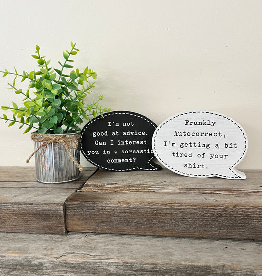 Wood Blocks with Quotes