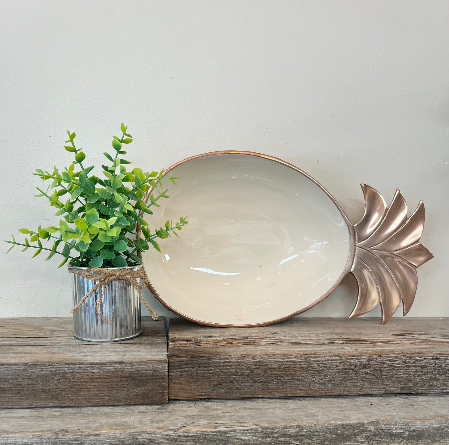 Pineapple Ceramic Dish Large)