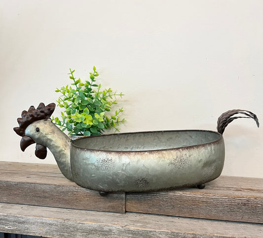 Rooster Metal Tray/Dish