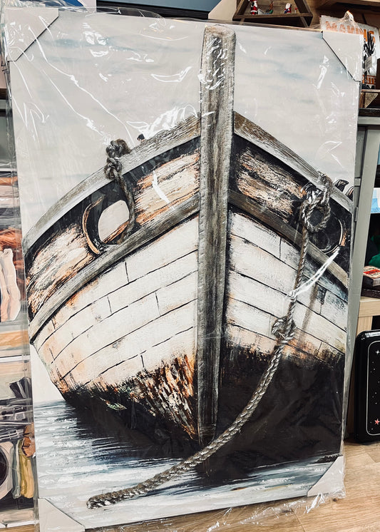 “Weathered Vessel” Boat Canvas