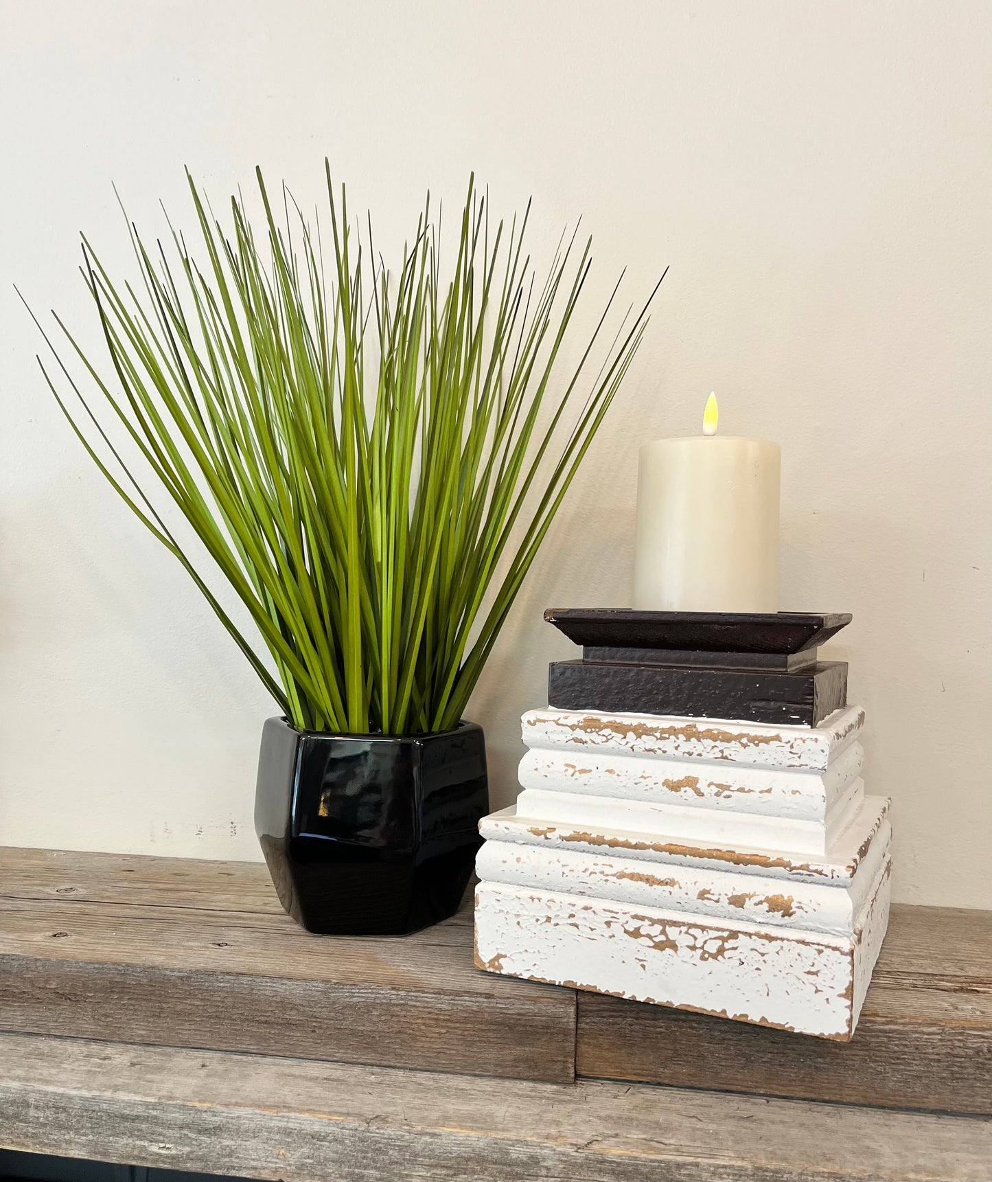 Wooden Tiered Candle Holder