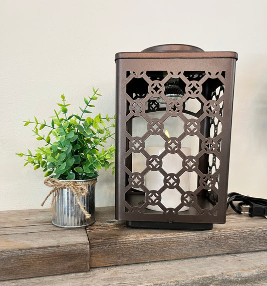 Oil Rubbed Bronze Garden Candle Warmer Lantern