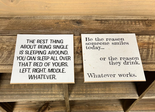 Cedar Mountain Studios Wooden Coasters