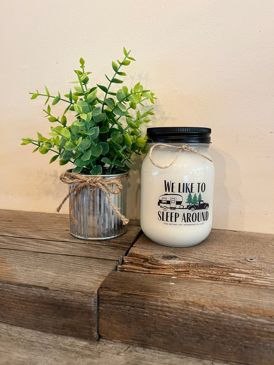 Kind Moose 100% Soy Wax Candle-“We Like to Sleep Around”