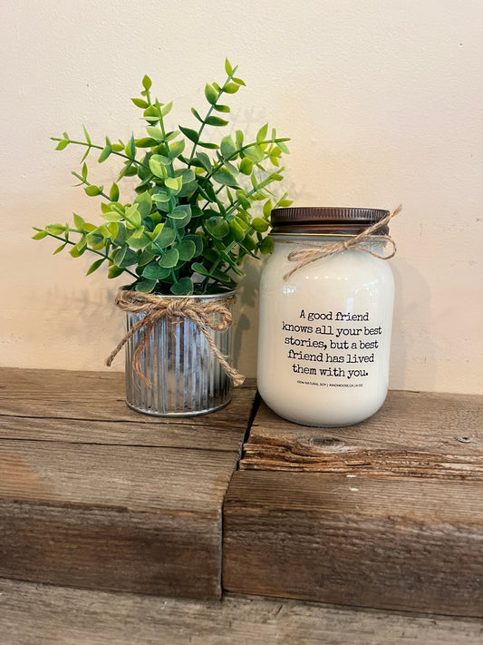 Kind Moose 100% Soy Wax Candle-“A good friend”