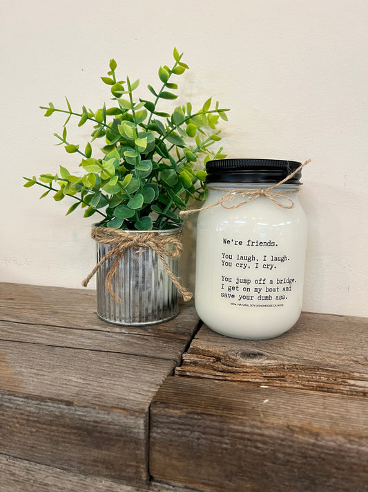 Kind Moose 100% Soy Wax Candle-“We’re Friends”