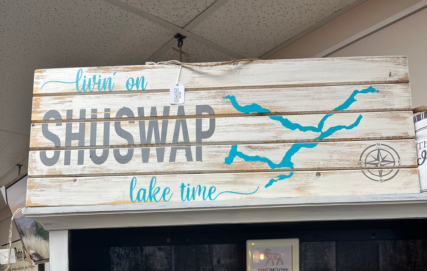 “livin on Shuswp” Handrafted Sign