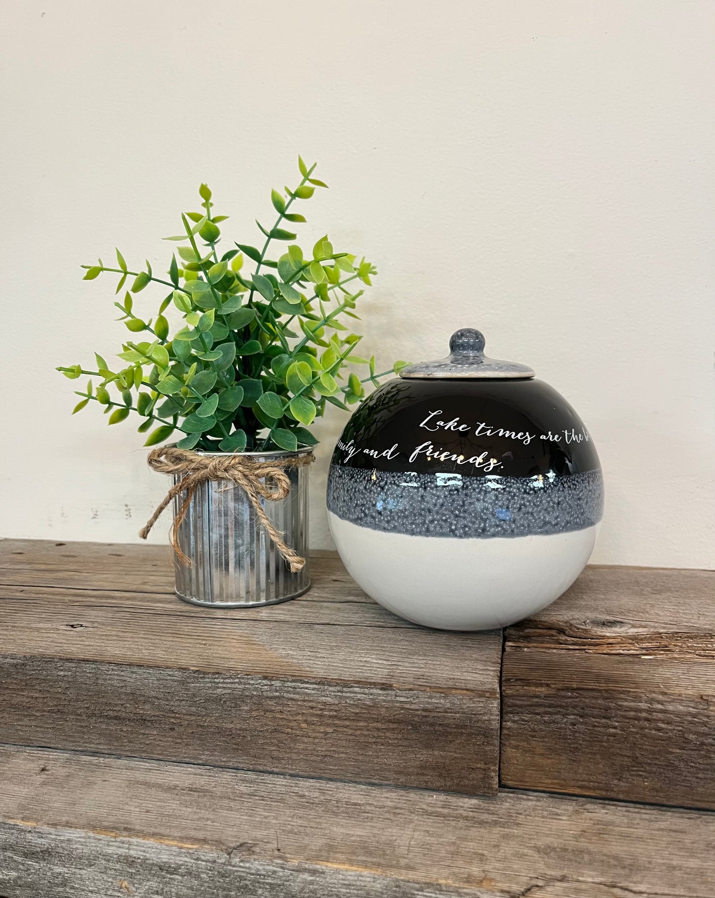 “Lake times are the best Times” Ceramic Tea Light Holder