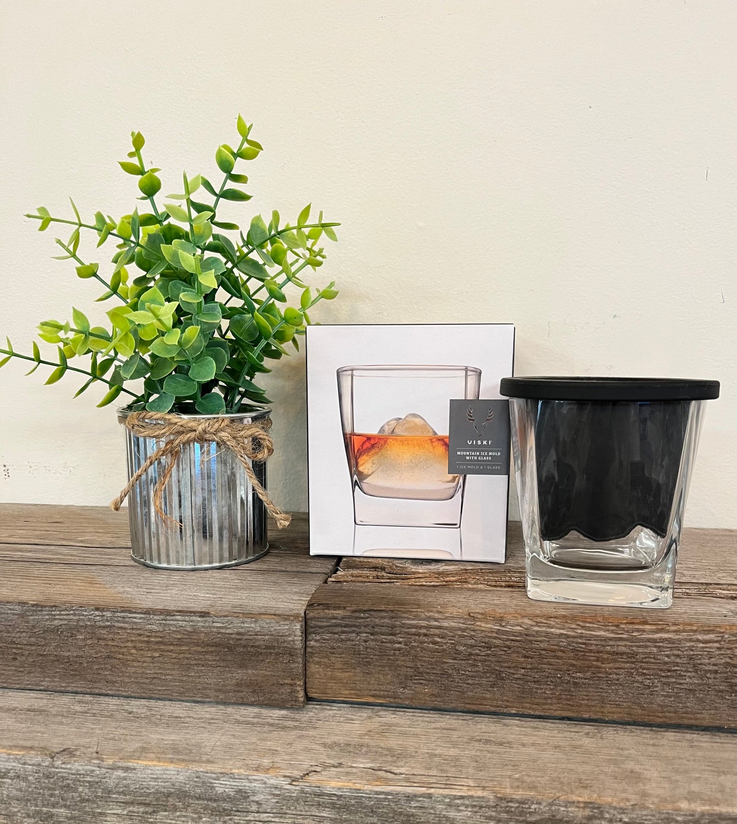 Mountain Ice Mold with Glass