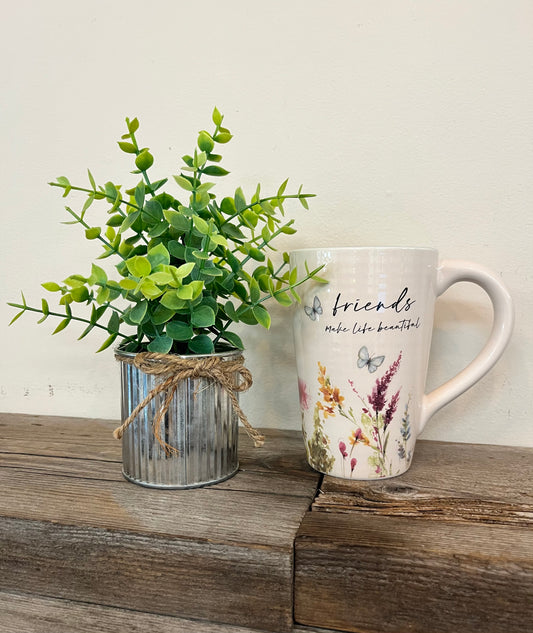 “Friends make Life Beautiful” Ceramic Mug