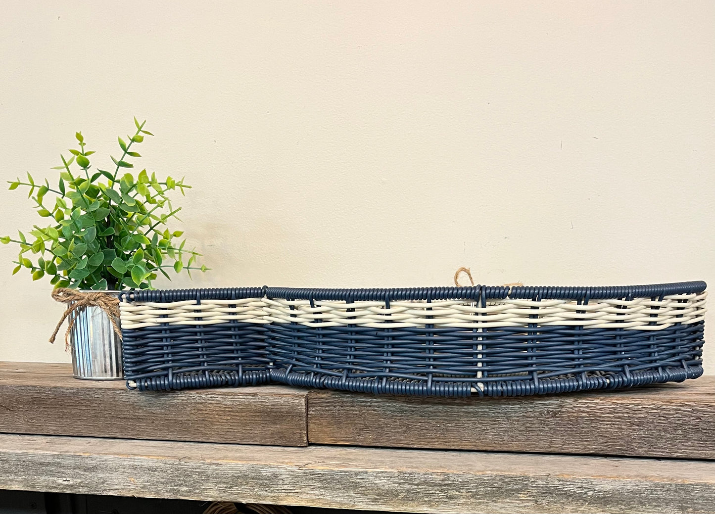 Wicker Fish Bowl/Dip Set