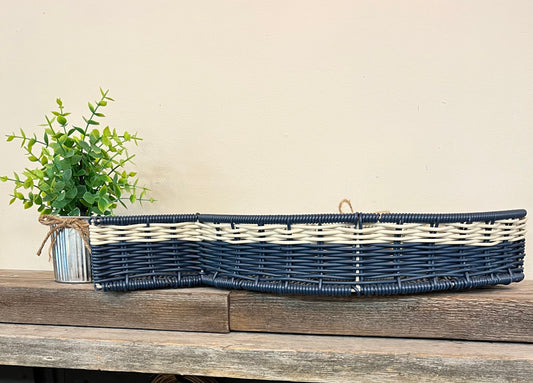 Wicker Fish Bowl/Dip Set