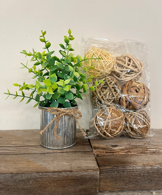 Wicker Rattan Balls (Decorative)