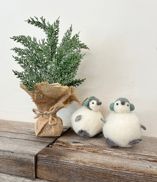 Penguin in Snowball Ornament