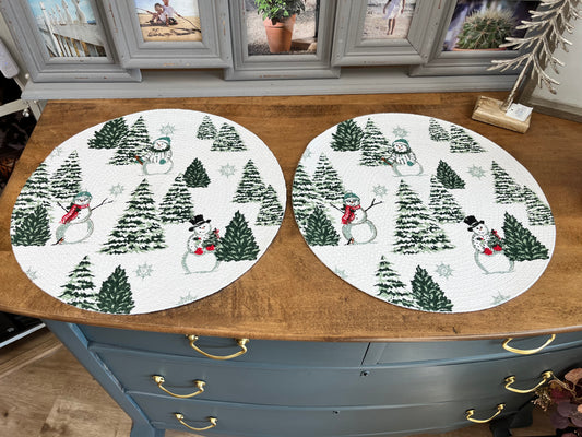 “Evergreen Forever” Braided Placemats