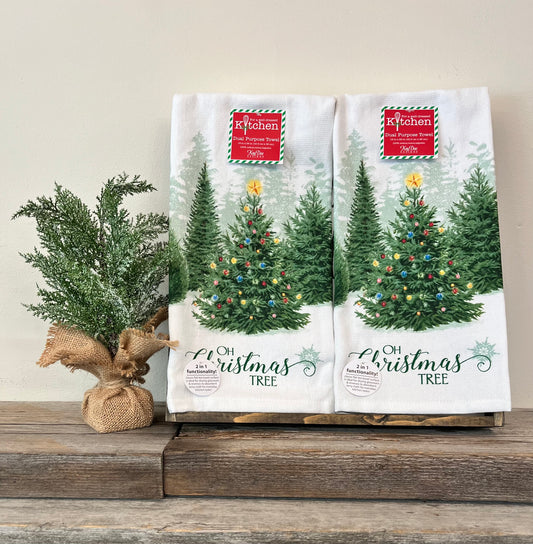 “Oh Christmas Tree” Christmas Tea Towel