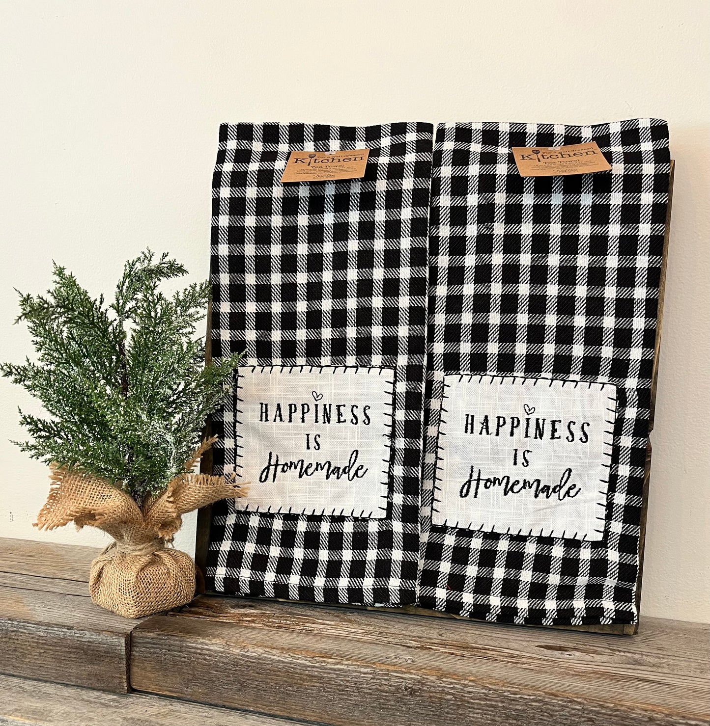 “Happiness is Homemade” Tea Towel