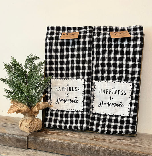 “Happiness is Homemade” Tea Towel