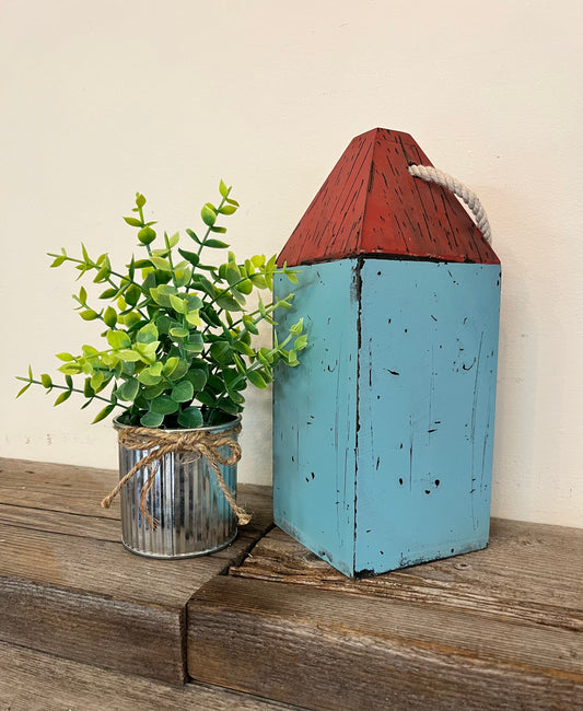 Wooden Buoy Red/Blue