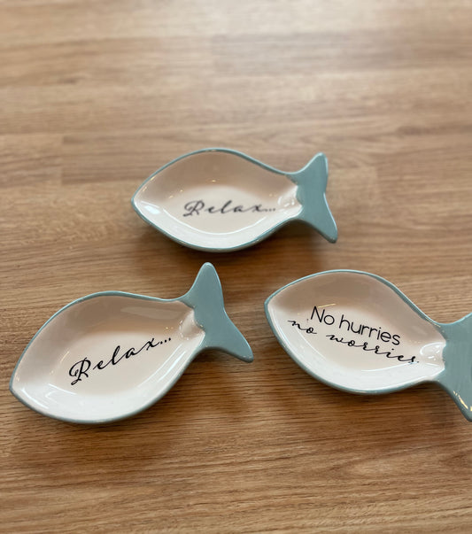 Ceramic Fish Trinket Dish