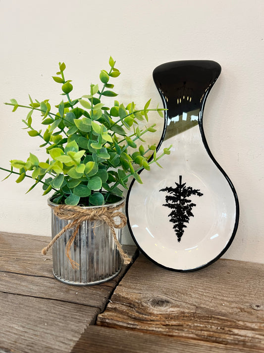 Forest Retreat Ceramic Spoon Rest