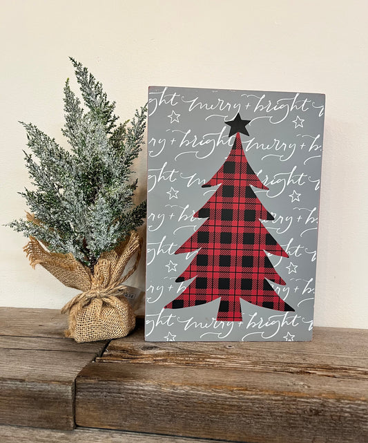 “Christmas Tree” Block Sign