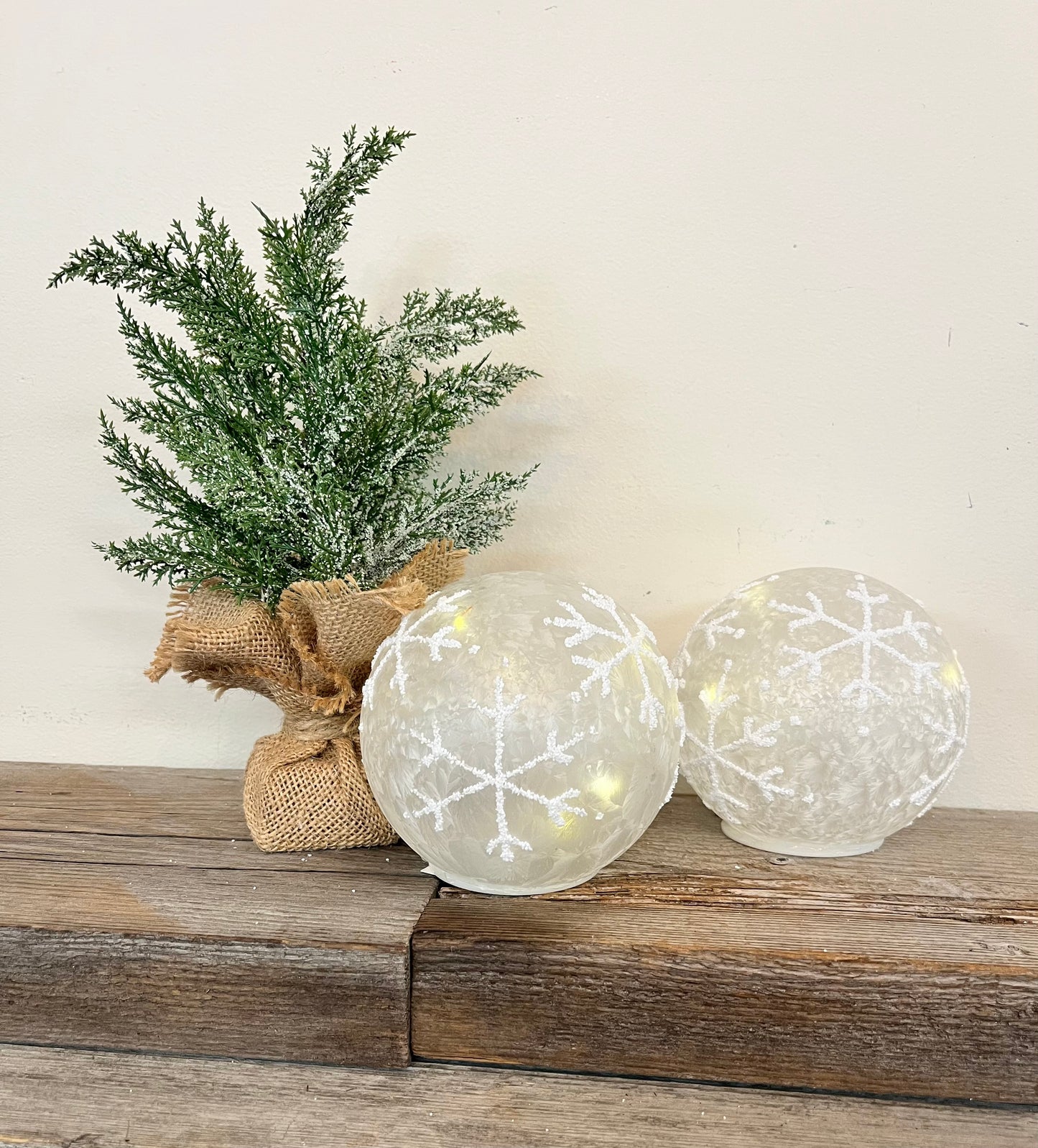 Snowflake Light Up Christmas Ball