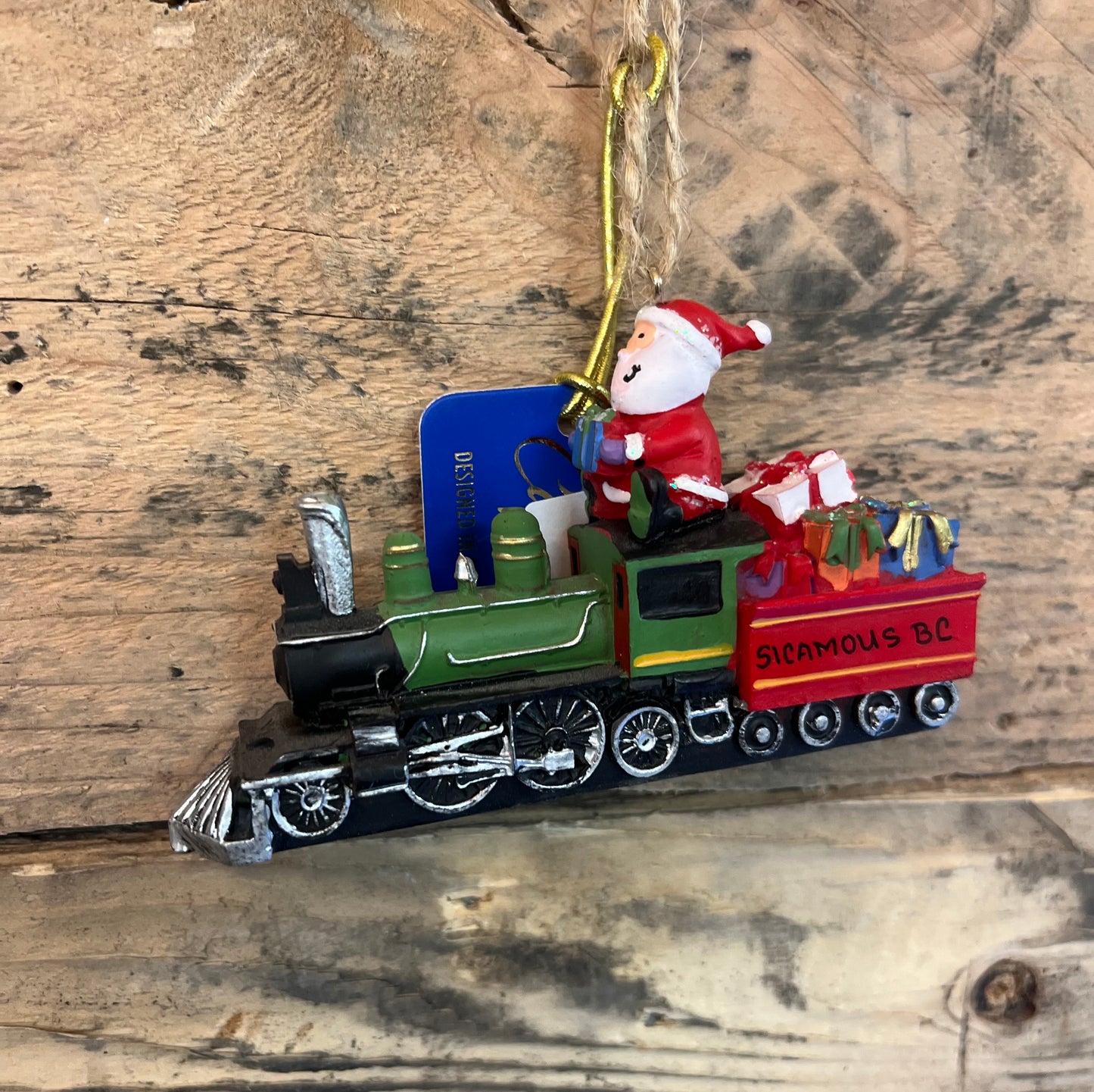 "Santa Train" Christmas Ornament