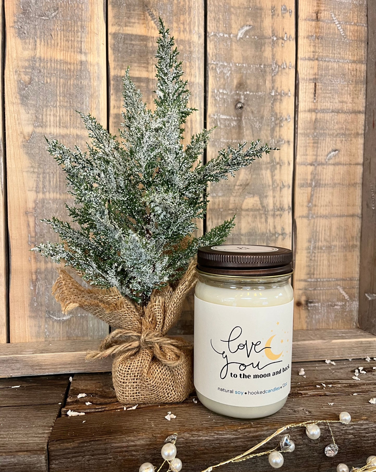 "Love you to the Moon and Back” 100% Natural Soy Candle