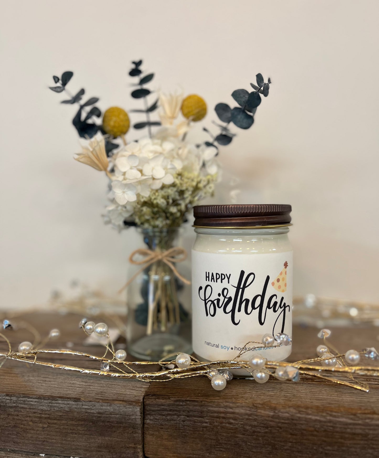 “Happy Birthday” 100% Natural Soy Candle