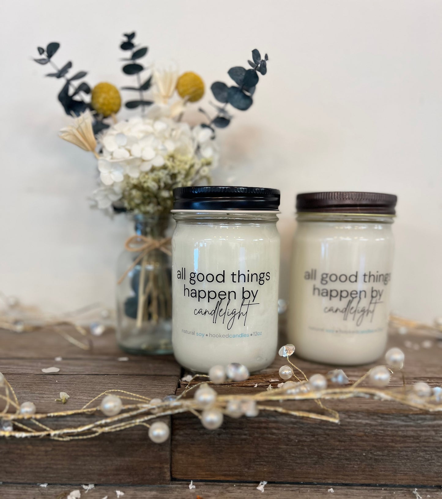 "All good things happen" 100% Natural Soy Candle