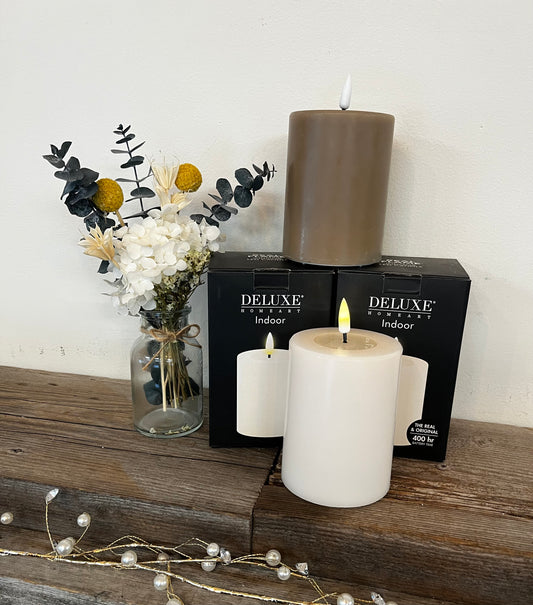 LED Indoor Pillar Candle Medium