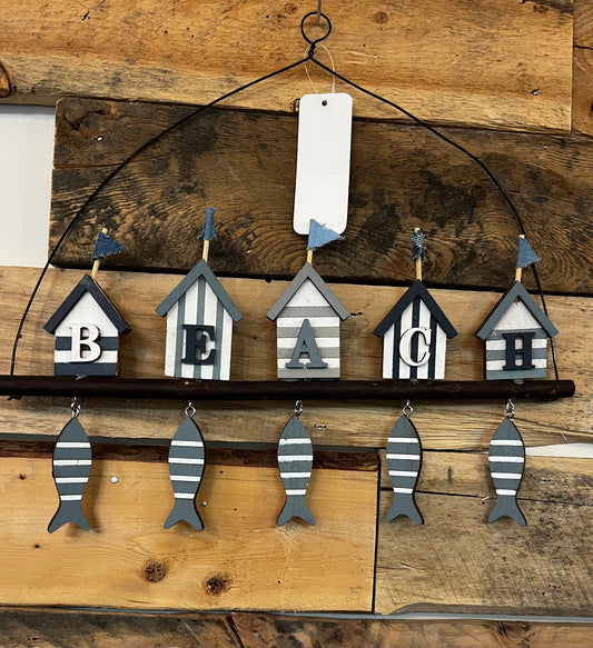 “Beach” Hanging Fish