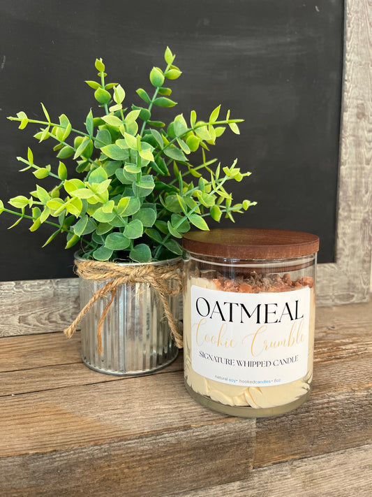 “Oatmeal Cookie Crumble” Signature Whipped Candle