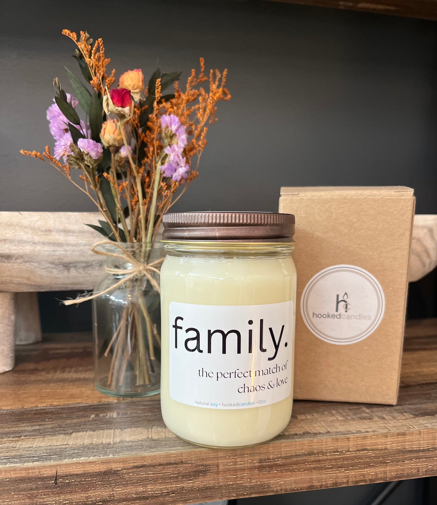 “Family” Mason Jar Candle