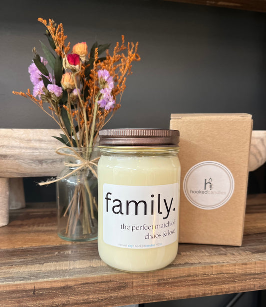 “Family” Mason Jar Candle