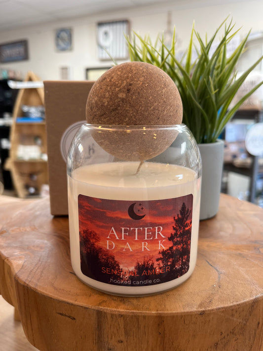 “After Dark” Scented Cork Ball Candle