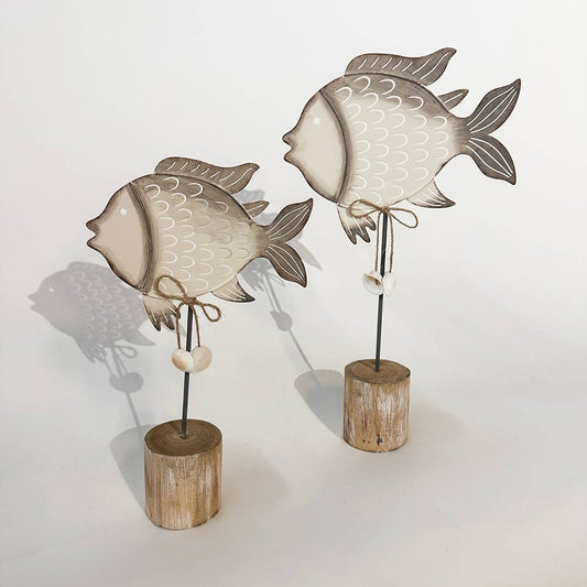Metal Fishes, Set of 2