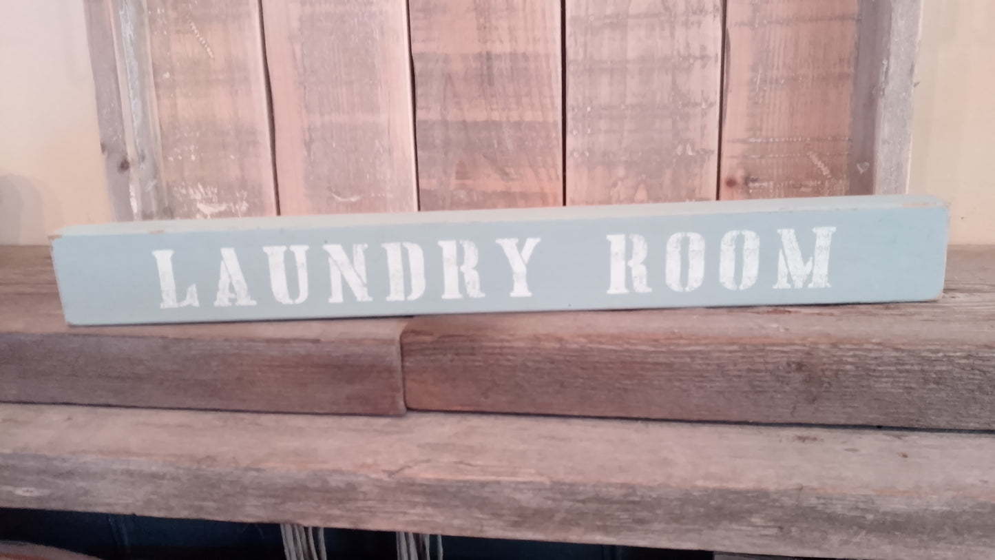 Laundry room sign