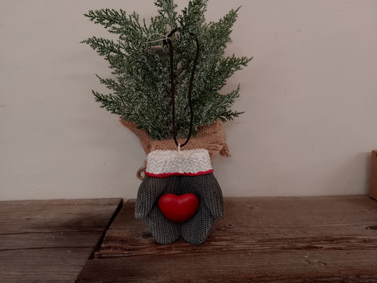 "Mittens with Heart" Christmas Ornament
