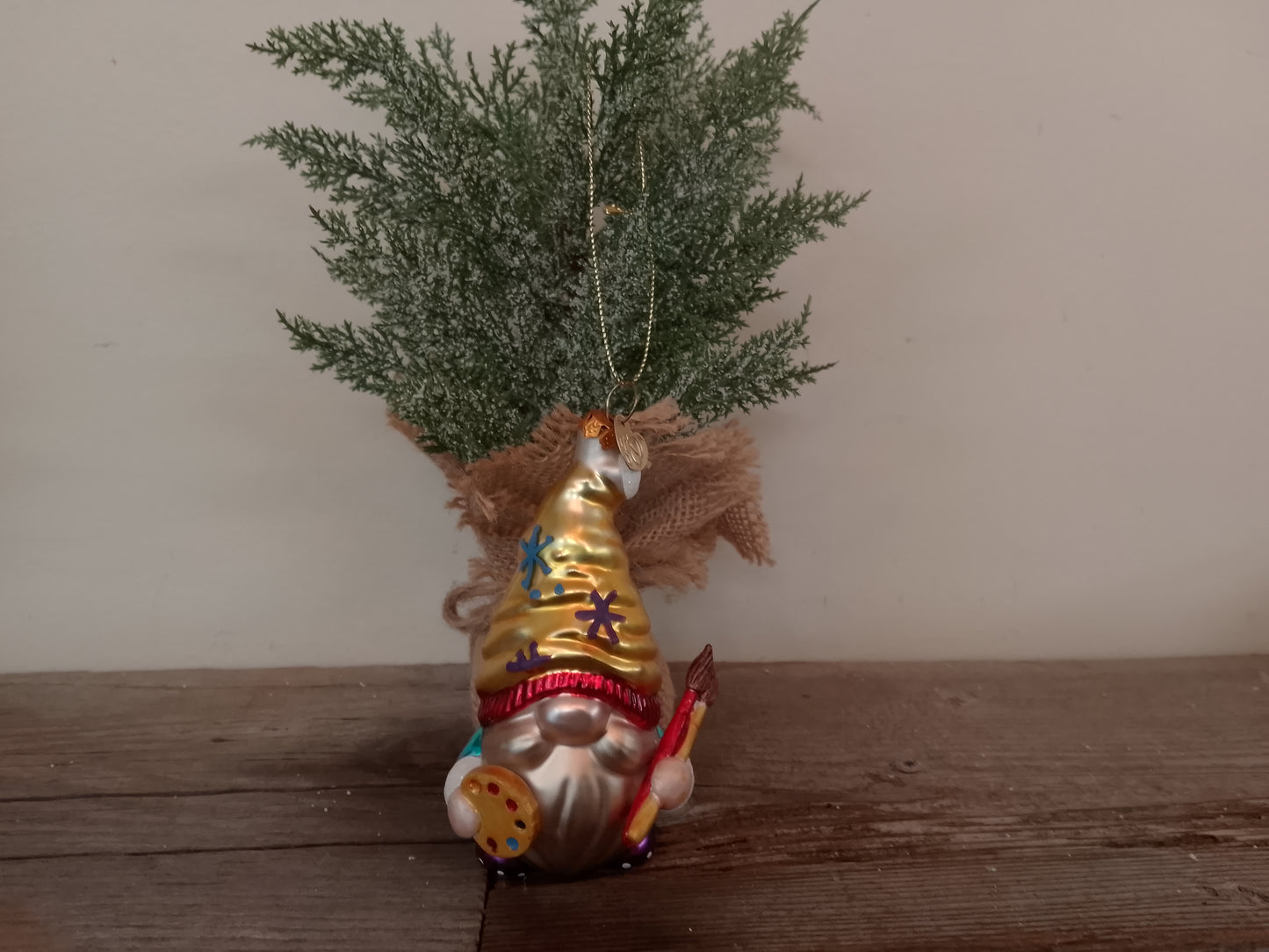 “Painter Gnome” Christmas Ornament
