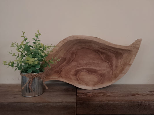 Wooden Swirl Bowl