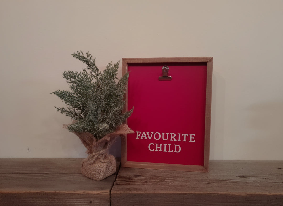 "Favourite Child" Wooden Photo Frame