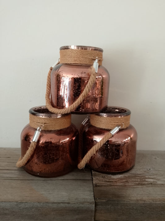 Copper Vase with Rope