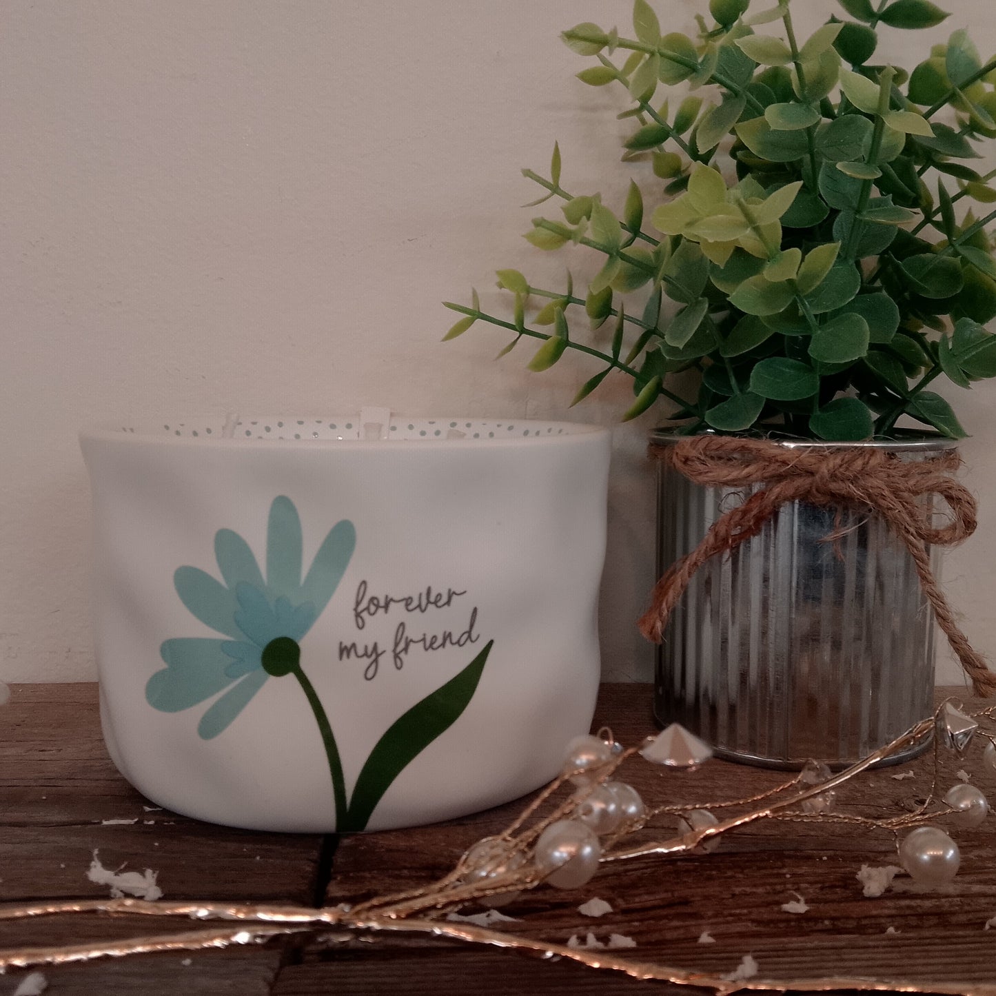 "Forever my friend" reveal candle